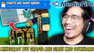 @AnshuBisht MINECRAFT BUT CRAFTS ARE GIANT MOD DOWNLOAD | MINECRAFT GIANT CRAFTING TABLE !