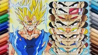 Drawing the Evolution of VEGETA! | TolgArt