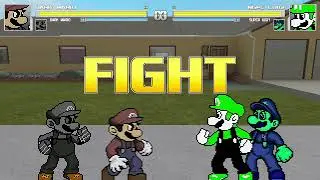 MUGEN Survival #529: SSB Dark Mario(eu) e Dark Mario