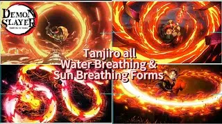DEMON SLAYER: kimetsu no yaiba &ndash; Tanjiro all Water Breathing and Sun Breathing Forms [4k 60FPS ]