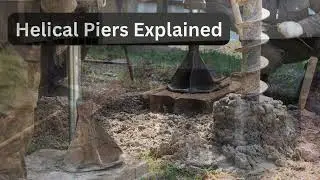 Different Stages of Helical Pier Installation