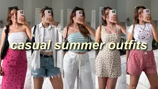 CASUAL SUMMER OUTFIT IDEAS 2024 ☀️ (trendy, classy, wearable, everyday outfits) | summer lookbook