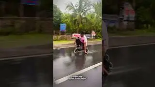 Rain 🌧️ Skating 🛼 #skating #brotherskating #roadskating