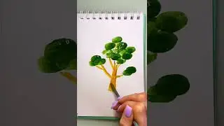 draw with our fingers #draw #drawing #drawingtutorial #trend  #art #tree #drawingtree #diy