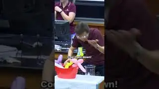 Balloon animals shrink when cooled down?! 🎈 #shorts #viral