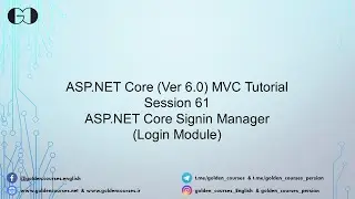 Sign-in and Sign-out process in ASP.NET Core MVC – Session 61