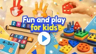 DIY Learn & Play 🎨| Fun Educational Toys for kids | Easy Learning at home | #Kids #kidslearning #diy