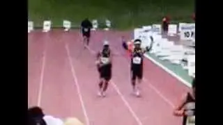 Manitoba Full Marathon muscle pose finish