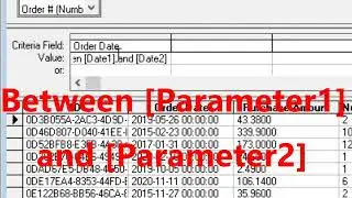 (Microsoft Excel) How to Set Criteria Between Two Parameter Values (Microsoft Query)