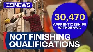New plan to stop tradies being lured away from apprenticeships | 9 News Australia