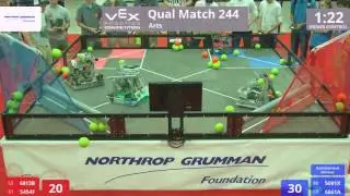 VEX Worlds 2016 - VRC High School - Arts - Qual 244 (6813B 5454F) 160 vs 168 (5691X 6661A)