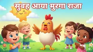 Subah Aaya Murga Raja | Kukdu Ku Song | Enjoy the rhyming #rhyming #Minirhyming 
