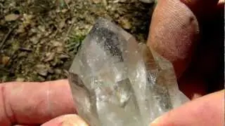 LARGE RARE SMOKEY RECORD KEEPER DOW__Arkansas Quartz Crystal Cluster