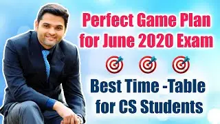 Perfect Game Plan for June 2020 Exam - Best Time Table for CS Student