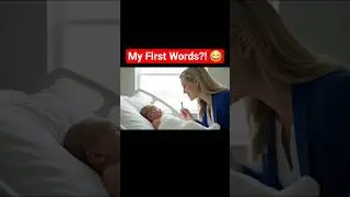 Newborn's First Interview Goes Dark Fast 😂 | Funny Baby Voiceover Short #trending