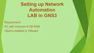 Setting up Ubuntu in GNS3 | Network Automation