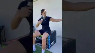 Hypervolt massage gun on chest, shoulders and arms #fitness #hyperice