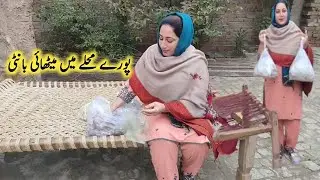 Gaon ki Sakht Sardi or palak k pakorry||  pory Mahaly MN meethai banti