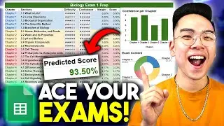 This EXAM STUDY PLANNER Predicts Your Score! *Google Sheets TUTORIAL*