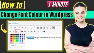 How to change font color in wordpress 2026