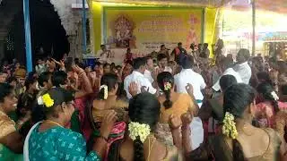 21-12-2025ல் கழுகுமலை கழுகாசலமூர்த்தி திருக்கோவிலில் நடைபெற்ற மலர்காவடி ல் வள்ளி கும்மி