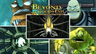 Юбилейное издание Beyond Good & Evil: 20 лет &mdash; все битвы с боссами / все боссы и концовка (4K 60F...