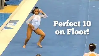 Jordan Chiles gets PERFECT 10 on Prince floor for UCLA Gymnastics vs Michigan State - Feb 1st 2025