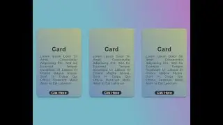 How To Create Cards || Using HTML And CSS // Tutorial