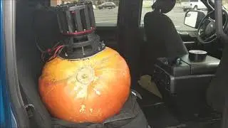 2020 Subwoofer Pumpkin: DD Audio Mini Z subwoofer in a 60lb pumpkin hits 160.3db!