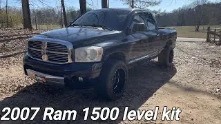 2007 ram 1500 four wheel drive level kit install