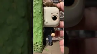Michael Myers behind Hedge #funkopop #halloween #michaelmyers #funko