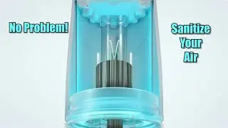 Eliminate and Sanitize Airborne viruses, Germs & Odor with Portable UV-C Air Sanitizer