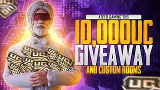 10,000 $ UC GIVE AWAY - DAILY CUSTOM ROOM'S - ATEEQ 786  #pubgmobile #pubg #trending #ATEEQ786
