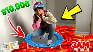 EXTREME FLOOR IS LAVA OBSTACLE COURSE AT 3AM!! (GONE WRONG!) *DO NOT TRY!*