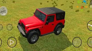 New Red Colour Jeep Driving Missing Simulator Android Game Play on Road Drive 