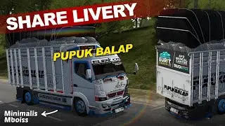 SHARE LIVERY || Share livery aakece minimalis 🔥 untuk mod pupuk balap SMS 
