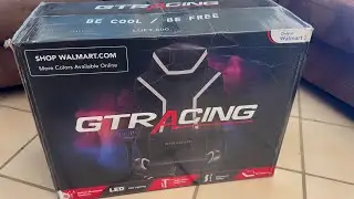 Распаковка и сборка игрового кресла GTRacing Luft-600 с Bluetooth-динамиком и светодиодной подсве...