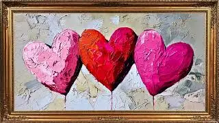 Valentine&rsquo;s Day Romantic Hearts 💕 Elegant Love Art | Free 4K TV Screensaver