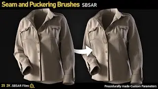 Debox Studio-Seam and Puckering Brushes for Substance Painter