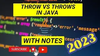 Throw vs Throws keywords in Java 2023