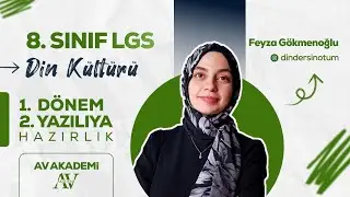 AV Yayınları | 8.Sınıf Din Kültürü ve Ahlak Bilgisi 1. Dönem 2. Yazılıya Hazırlık