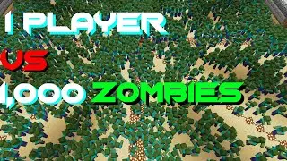 1,000 Zombies vs 1 Player