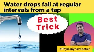 The water drop falls at regular intervals from a tap 5 m above the ground. The third drop is leaving