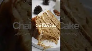 nothing better than a salted caramel cake in the fall 🍂 #chaicake #cozybaking #cakerecipes