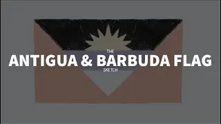 Antigua & Barbuda Flag | Sketch #caribbean #flag #drawing #sketch #music #youtube #viral #trending