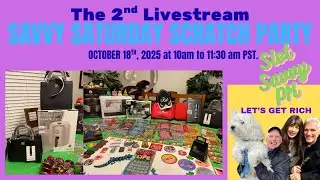 🔴😳💚💥PART 2: SAVVY  Saturday Scratch Party Part 2, #livestream, #scratchtickets, #today