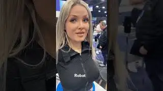 Female Robot at CES 2025 #Android #ces2025 #lasvegas #realbotix