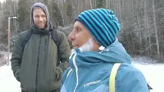 Oslo 311225. Abdur traff tilfeldig Baao p&aring; lysl&oslash;ype ved Skraperudtjern, &Oslash;stmarka, Oslo, Norway 🇧🇻