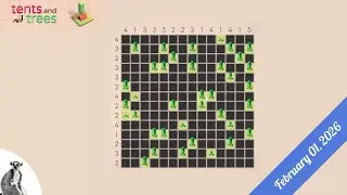 Tents and Trees - Daily Puzzles - February 01 2026