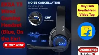 EKSA T8 Wired Gaming Headset (Blue, On the Ear) #Headset #sptechnicaladda ##onlineshopping